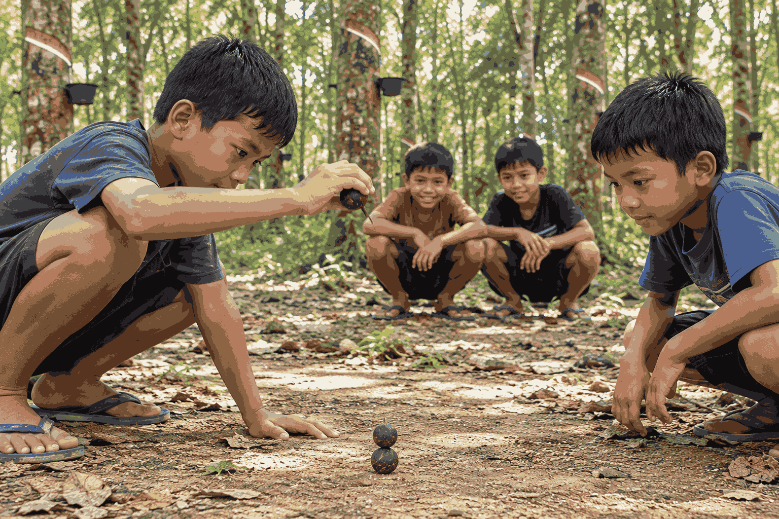 Adu Buah Karet: Permainan Kenangan Anak Kampung Era 80-an dan 90-an